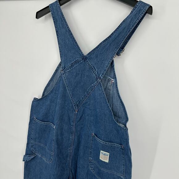 Vintage 90s Women's Limited Jeans Carpenter Blue Denim Jeans Bibs Overalls - Picture 7 of 9